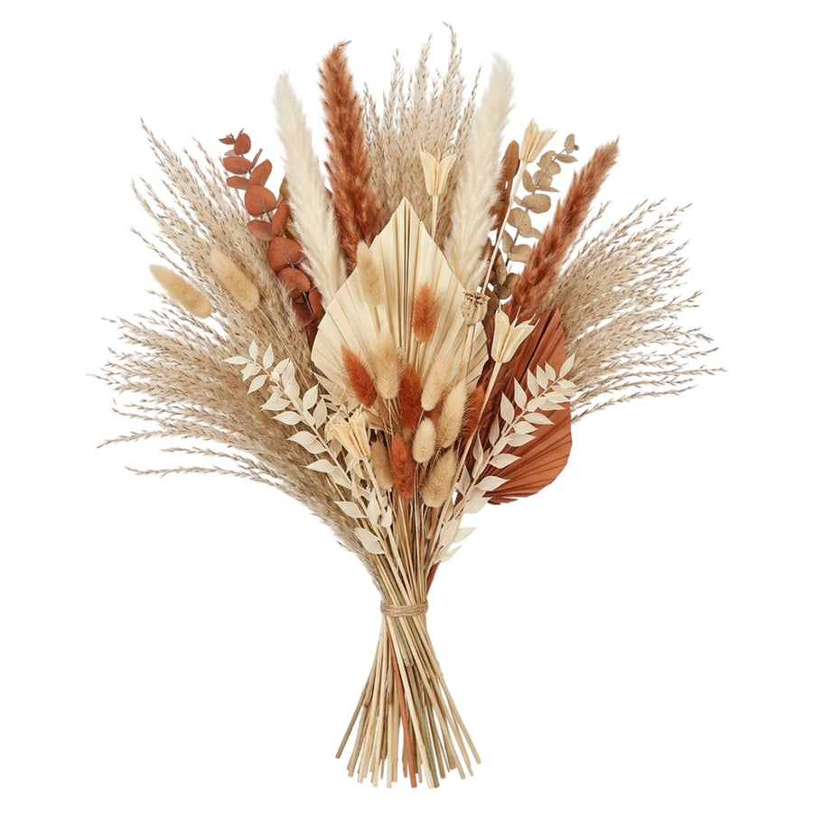 Mvdxq Mixed Dried Floral Accent Set Terracotta 20 in